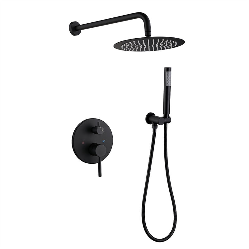 Pomme de douche double standard / double, Noir