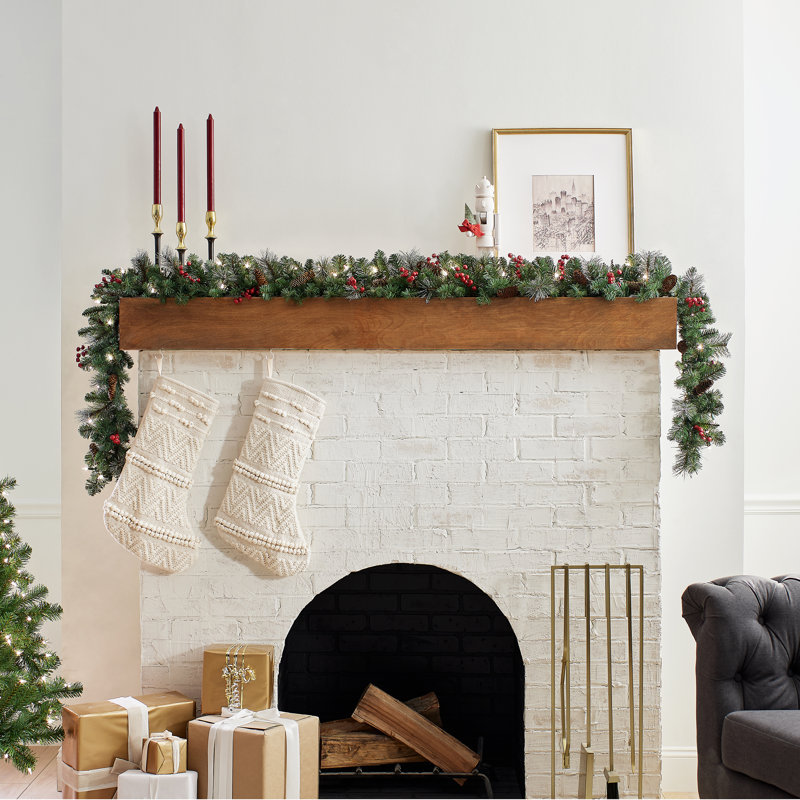National Tree Company Crestwood 10" Pre-Lit Garland
