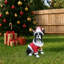 Décoration de Noël festive bouledogue français (pile incluse)-1387761302