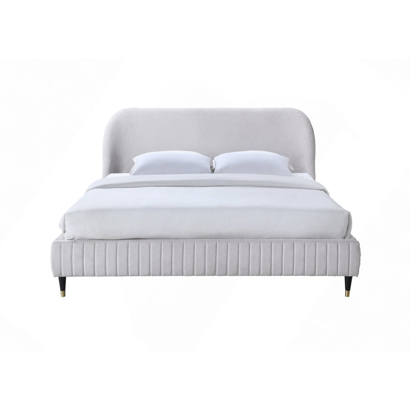 Lit moderne, lit tapissier luxueux pour une détente ultime
