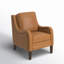 Fauteuil en cuir véritable l 27,56 po Amberlie-82266557