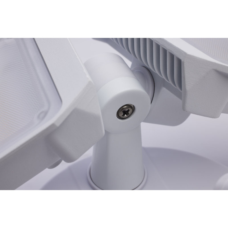 36 Watt Rectangular Outdoor SMART Security Light with Camera Starfish Enabled Tunable, White