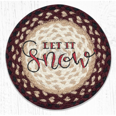  Holiday Lodge “Let It Snow” Trivet 10"x10" – Farmhouse Kitchen Essential