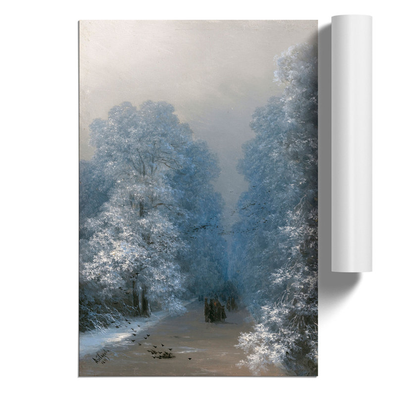 Winter Landscape by Ivan Aivazovsky - Frameless Print, 30cm H x 21cm W x 0.1cm D