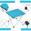 Table de camping portable avec plateau en aluminium et table pliante facile à transporter-128879584