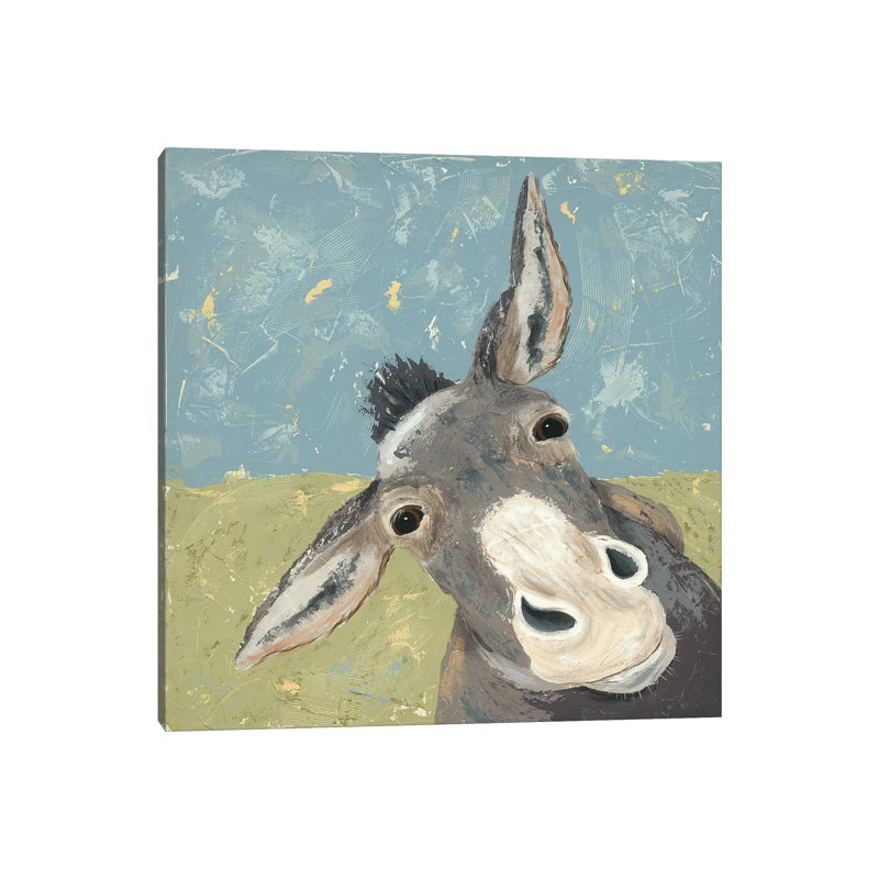 Farm Life-Mule by Jade Reynolds - Wrapped Canvas Print, 30.48 cm H x 30.48 cm W