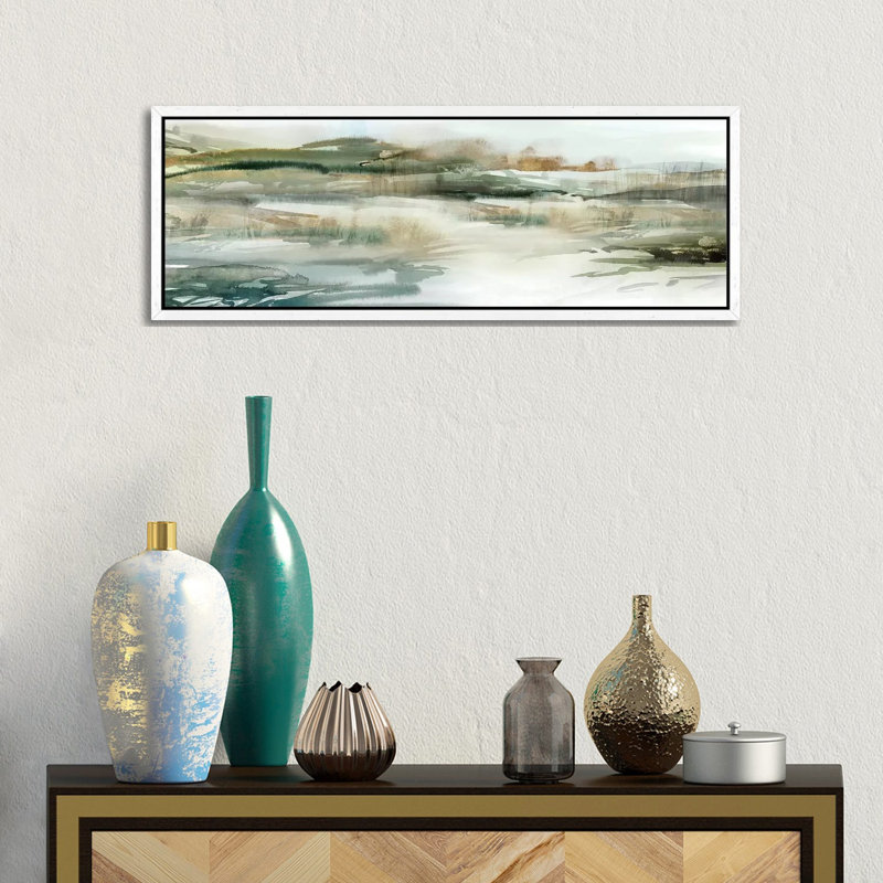 Only For A Moment by Isabelle Z - Panoramic Print on Canvas, 30.48 cm H x 91.44 cm W, White Framed