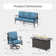 Asfand 5 - Person Patio Conversation Set with Swivel Lounge Chairs & Firepit Table