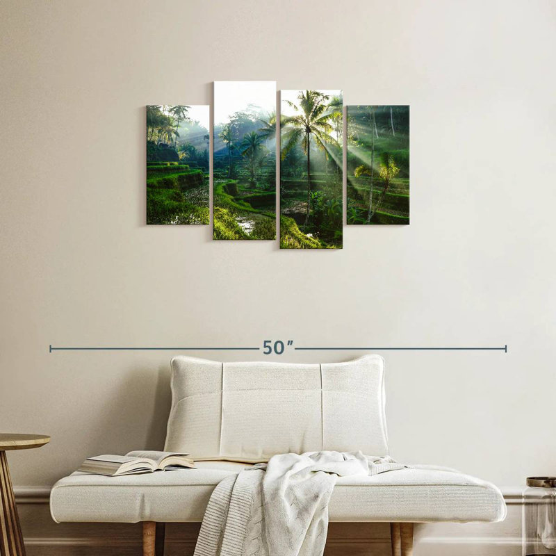 Alvord Bali Rice Terraces, 22"H x 36"W