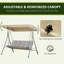 Ardrey 3 Person Porch Swing with Canopy