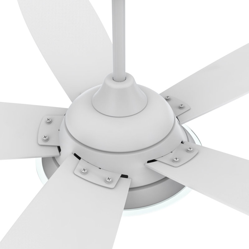 Ventilateur de plafond intelligent intérieur / extérieur Journey de 52 pouces, ensemble d'éclairage à DEL à intensité variable et télécommande, fonctionne avec l'assistant Google, Amazon Alexa et les raccourcis Siri.