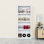 Porte de grange coulissante 36 po x 84 po avec tablettes Chost