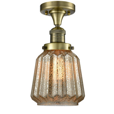 Vinson Glass Semi Flush Mount