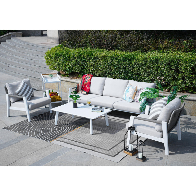 5 - Person Patio Conversation Set with Cushions