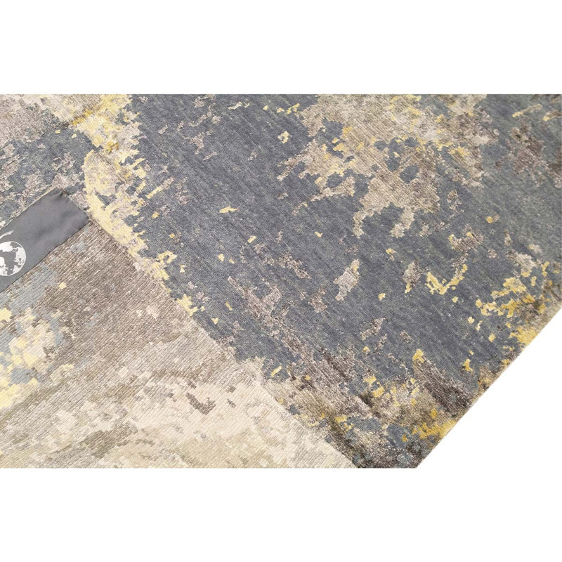 Hand Knotted Wool Abstract Area Rug