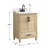 Hardin 24" Single Vanity with Carrara White Quartz Top, Sink & Backsplash, Pre Assembled-12449080