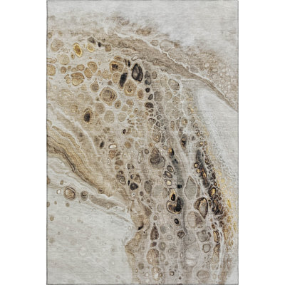 Premium Machine Washable Mayfield AMF1934 Abstract Rug