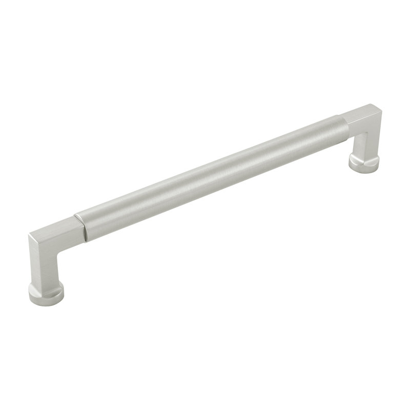 Parkview Collection Handle Pull - Cabinet - Transitional Hardware for Drawers & Cabinets, 7-9/16", Satin Nickel