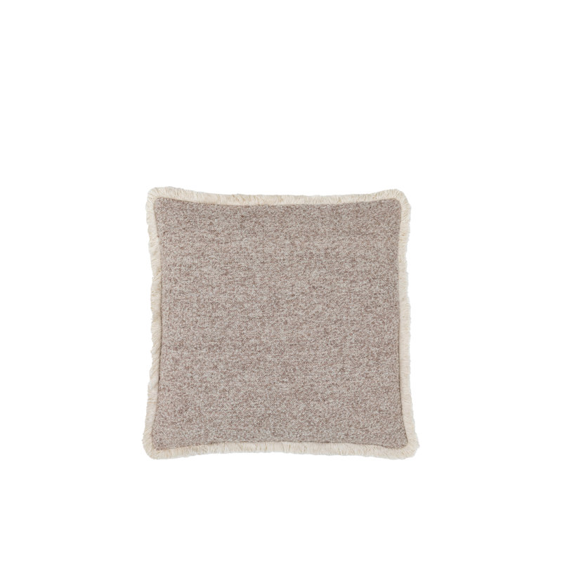 Edyta Gray Square Cushion