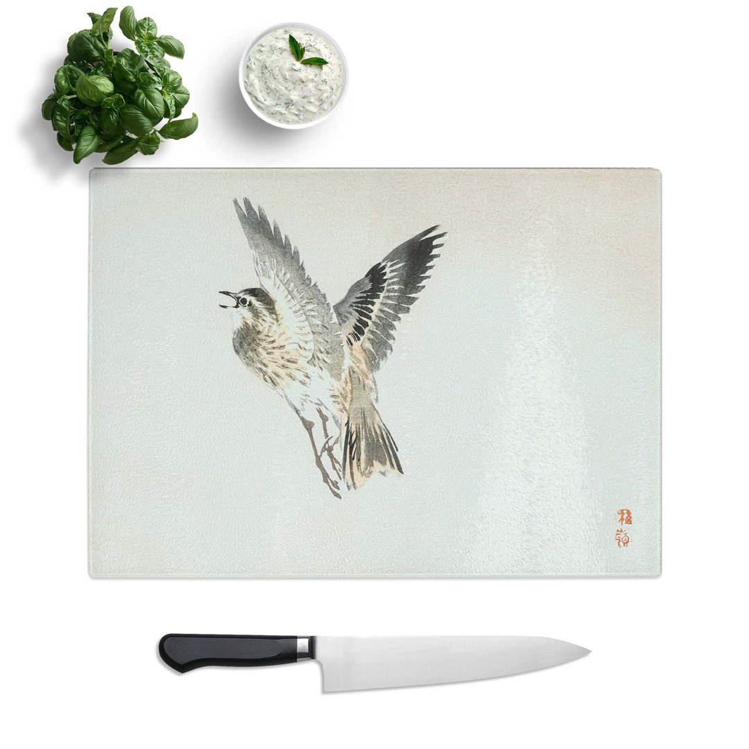 Tempered Glass Sparrow Bird by Kono Baireir Chopping Board