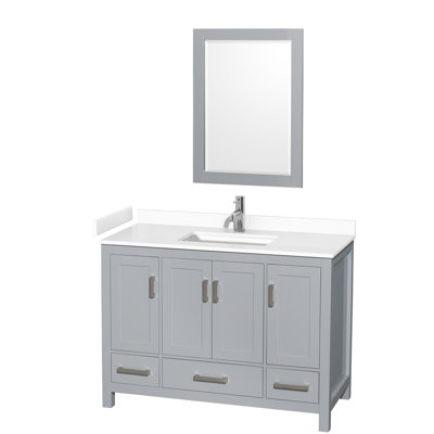 Sheffield 48" Bathroom Vanity Set with 24" Mirror