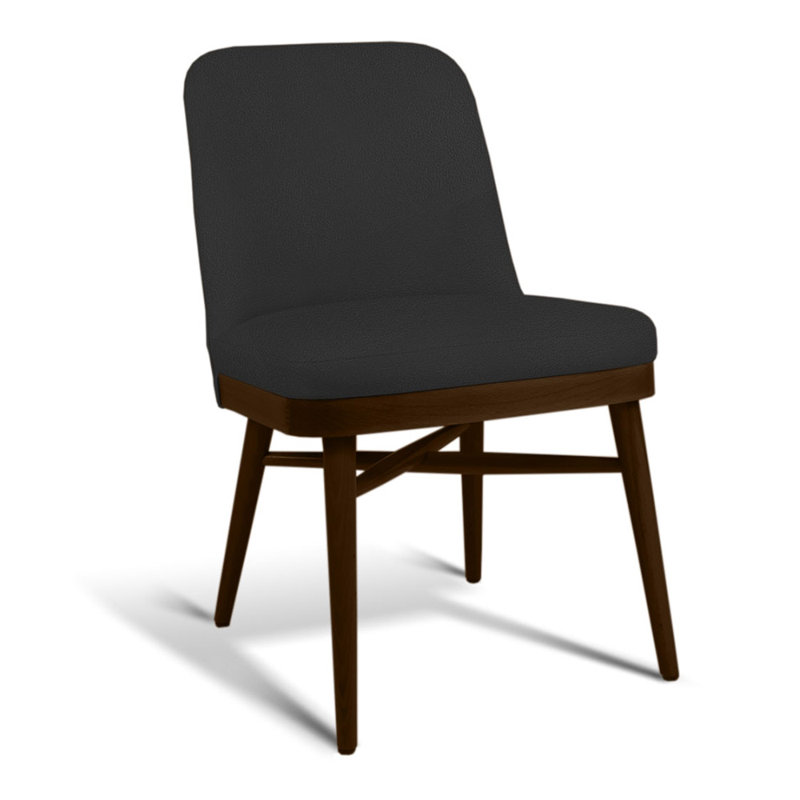 Chaise d'appoint Matteo, Gris / brun