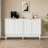 Buffet Cabinet With Doors And Adjustable Shelves-2043819305