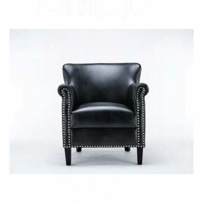 Faux Leather Armchair