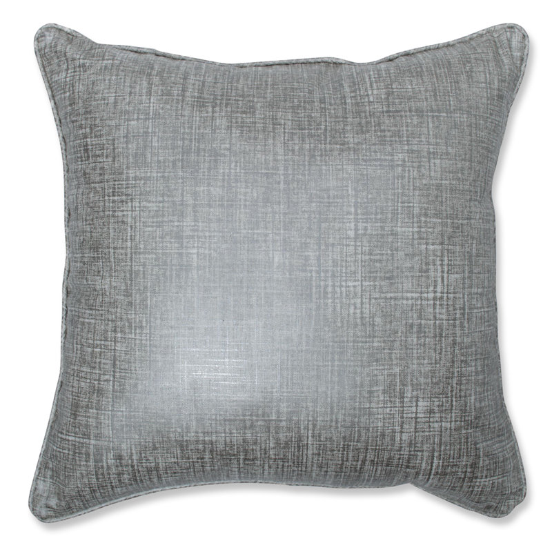Coussin Alchimie, 16,5 po x 16,5 po, Gris