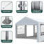 Galvanized Steel Party Tent - Heavy Duty Wedding Tent with 4 Sandbags-93565542