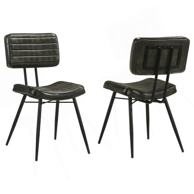 Molly Espresso Upholstered Dining Chair (Set of 2)