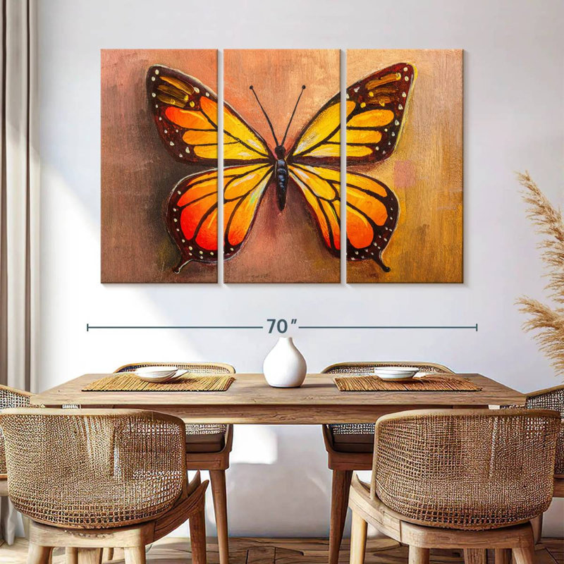 Brampt Simple Butterfly, 42" H x 65" W