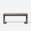 Banc rembourré moderne avec banc intérieur de 48 pouces pour hall d'entrée, couloir, salon, salle à manger, chambre à coucher, moderne et décoratif - blanc, crème-743763630