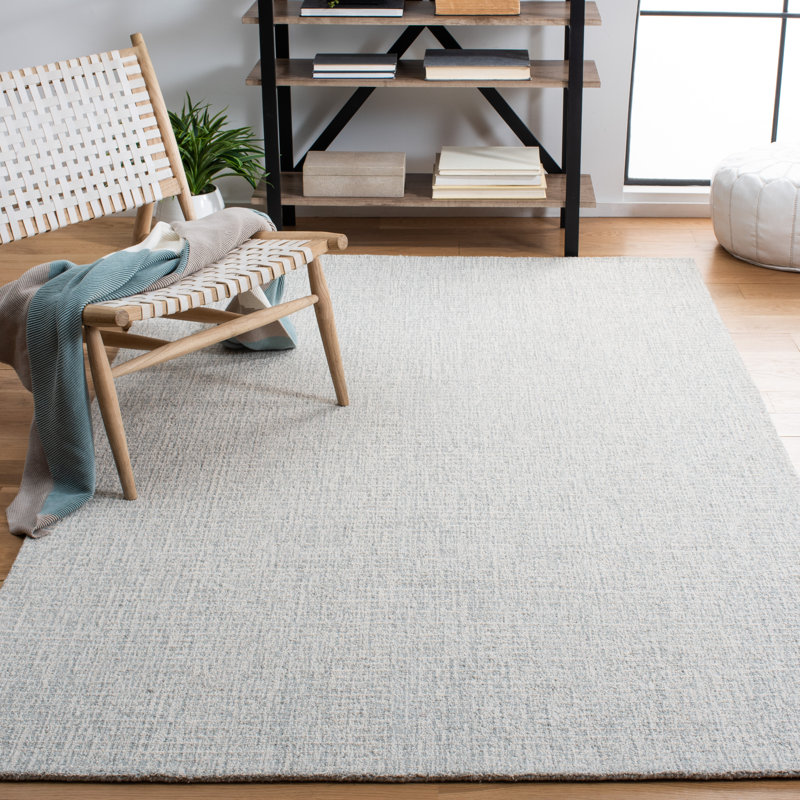 Tapis abstrait en laine touffeté à la main, Rectangle 10 pi x 14 pi