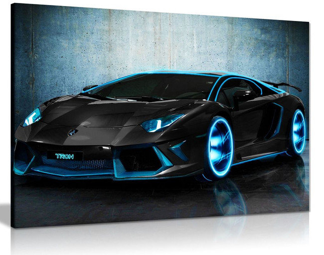 Tron Lamborghini Aventador - Kunstdrucke auf Leinwand