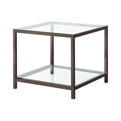 Harway Glass Top End Table