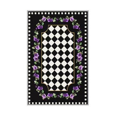 Premium Hall Carpet, 3D Digital Printed, 3.3 x 4.9 ft | 100% Polyester, 650 g/m² | Antibacterial, Non-Slip PVC Underside, Pile Height: 0.3 in | Machine Washable, Durable, Stylish Addition to Any Home Decor