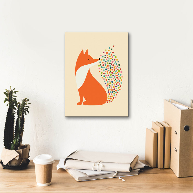 «Little Fire» par Andy Westface, H 16 po x l 12 po x P 0,75 po