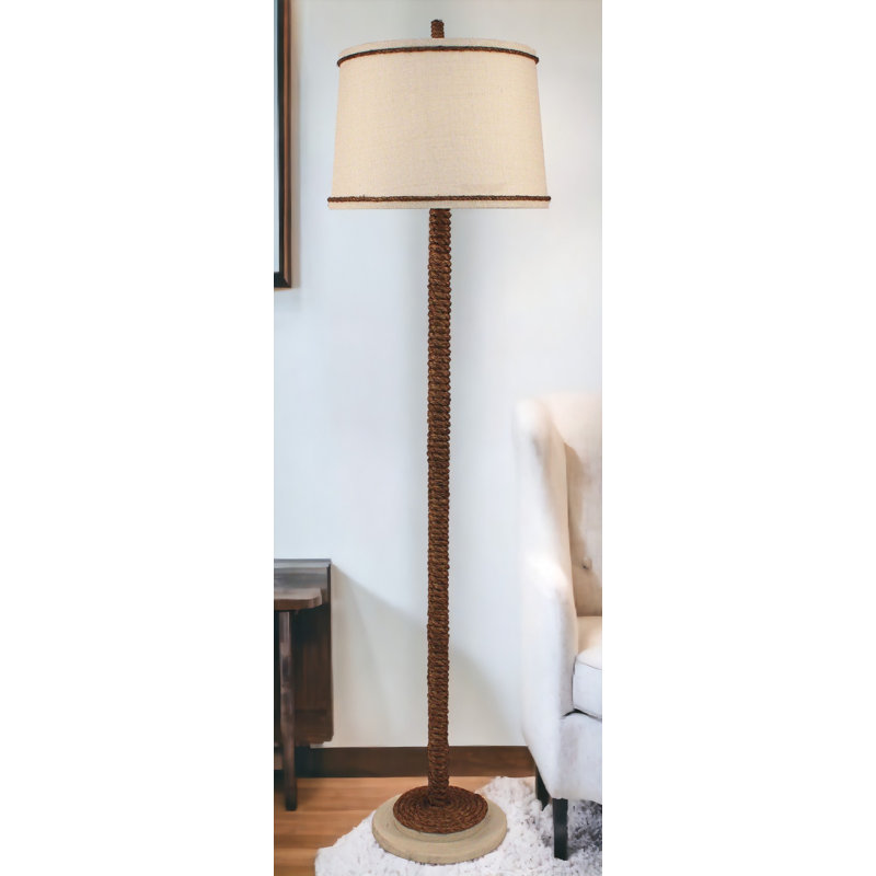Hulbert 64'' Brown Traditional Floor Lamp
