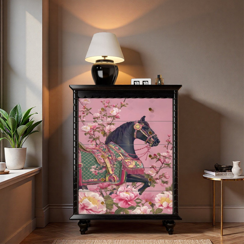 Armoire d'entrée en bois massif rétro français