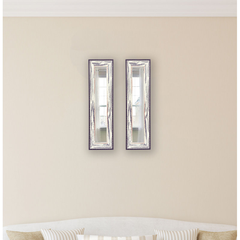 Letson Wood Flat Wall Mirror, 29.5" H x 11.5" W