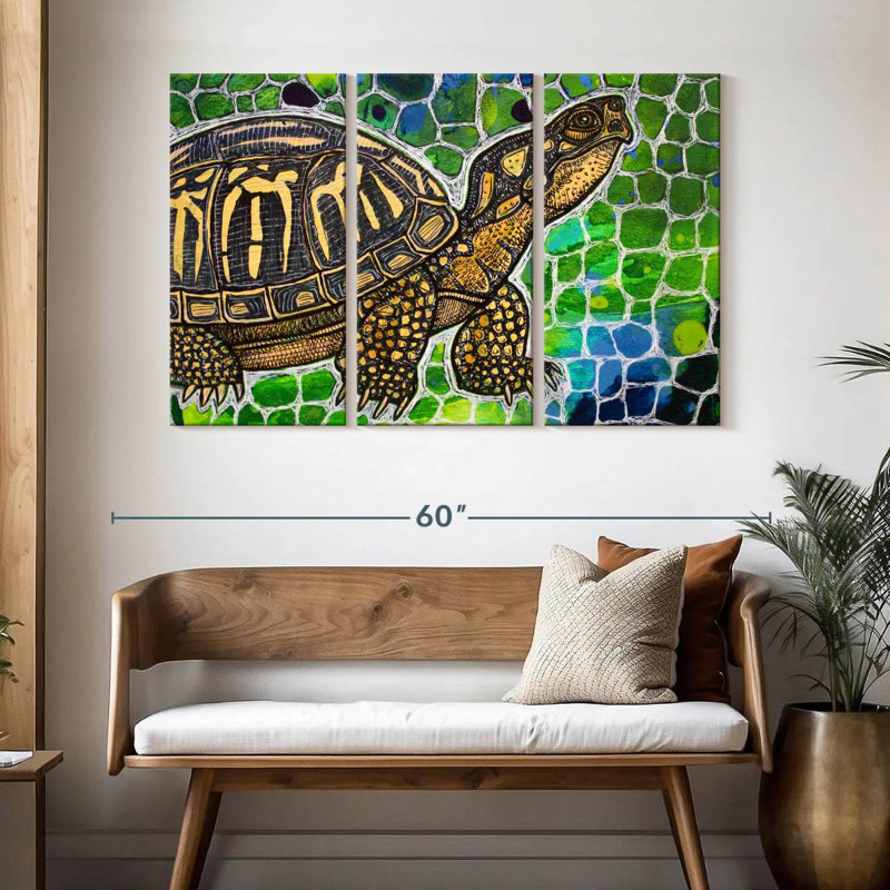 Brampt Eastern Box Turtle, 32" H x 50" W