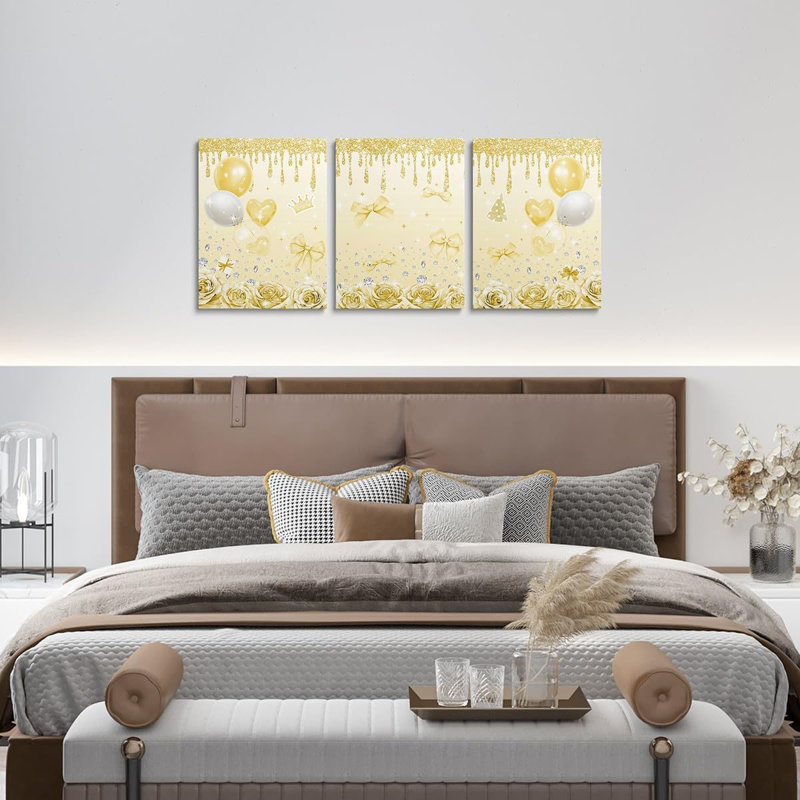 3 Piece Wrapped Canvas Wall Art