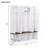 Hall Tree with 4 Hanging Hooks, Wood Grain Bench with Multiple Storage Space-1966525242
