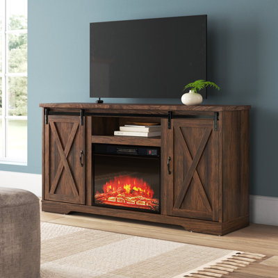 Meuble télé Chiara pour téléviseur de 65 po ou moins avec foyer