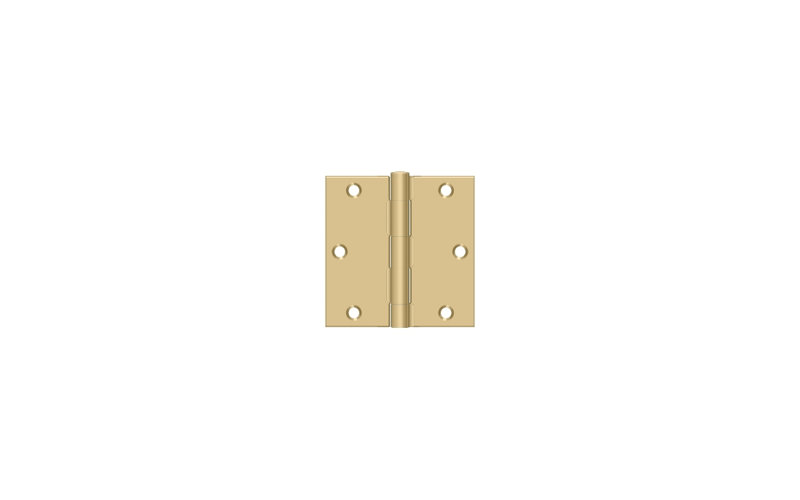 Steel Hinge, Brushed Brass