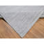 Tapis surdimensionné en laine tissé à la main 12 pi x 12 pi blanc Striae 12 pi