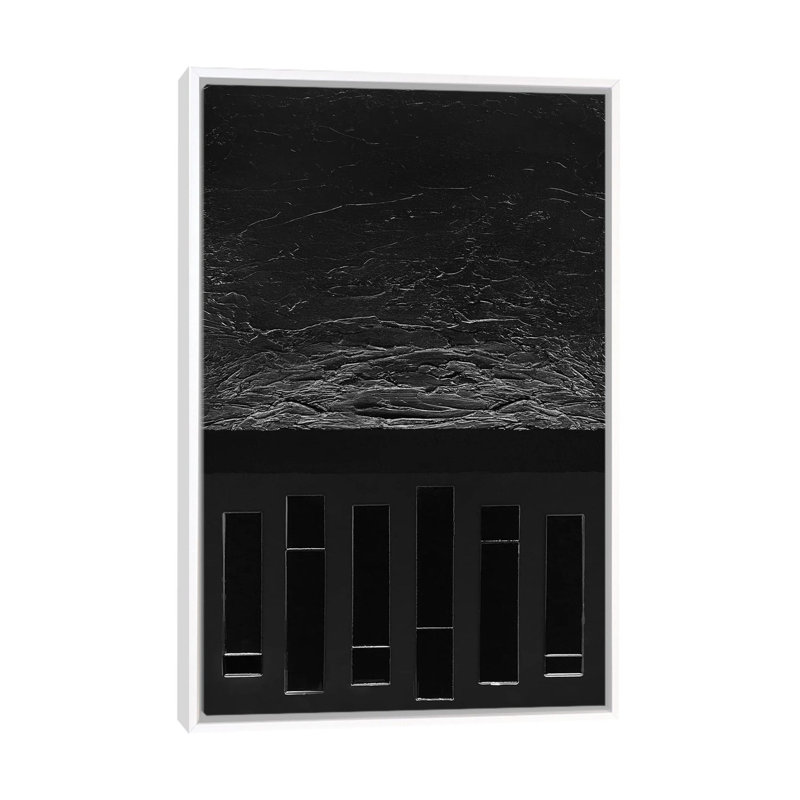 Noir - Print on Canvas, White Framed, 66.04 cm H x 45.72 cm W