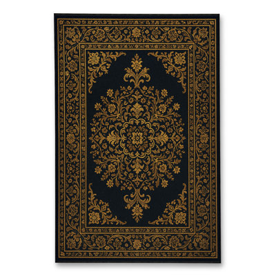 Tapis tissé orange traditionnel Mosso