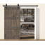 Porte de grange lambrissée peinte en bois sans trousse de quincaillerie d'installation-86217100-86217090